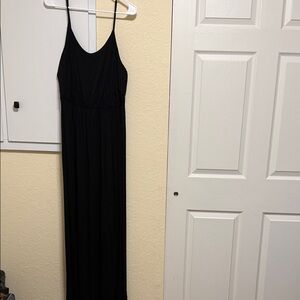 Lush Elegant Black Maxi Dress